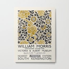 Art Exhibition pattern (1874) William Morris Metal Print | Williammorris, Morris, Artwork, Museum, Vintage, Kensington, Exhibitionposter, Old, Graphicdesign, Exhibition 