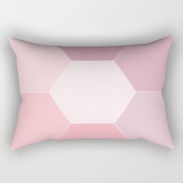 Pink Honeycomb Rectangular Pillow