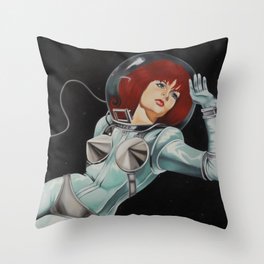Space Girl Throw Pillow