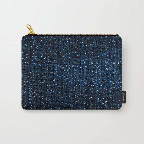 Sapphire Blue Raindrops Carry-All Pouch