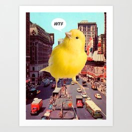 Canary in the City Art Print