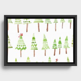 Little Trees Simple Scandi-Style Framed Canvas