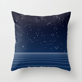 Starry Night Sky Throw Pillow