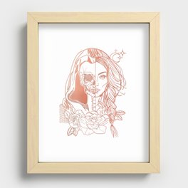 Feyre Rose gold Recessed Framed Print