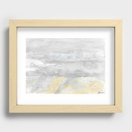 Low Tide on Porthmeor Beach Recessed Framed Print