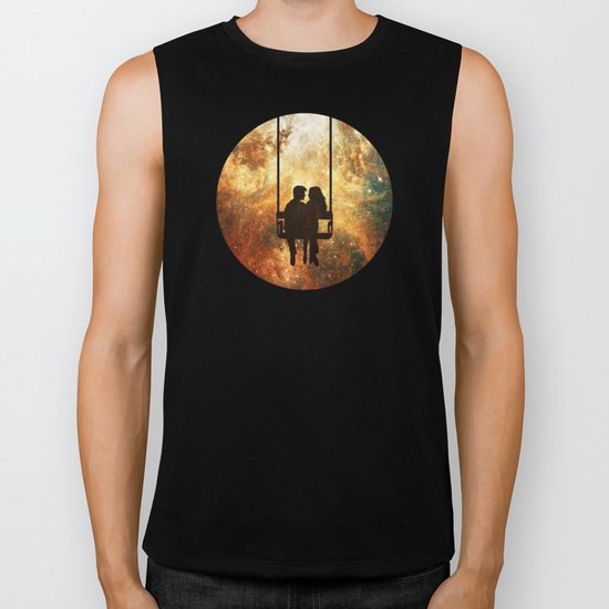 Love at the End of the Universe Biker Tank
