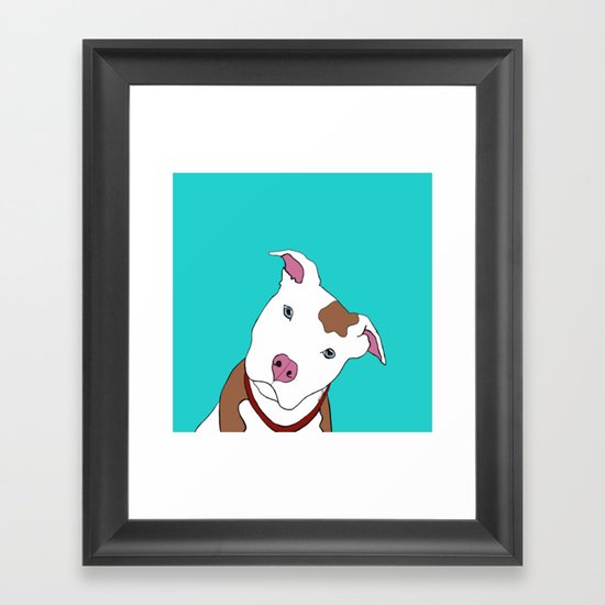 Pit bull Framed Art Print
