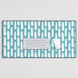 Pandani Lines | Lagoon Blue Desk Mat