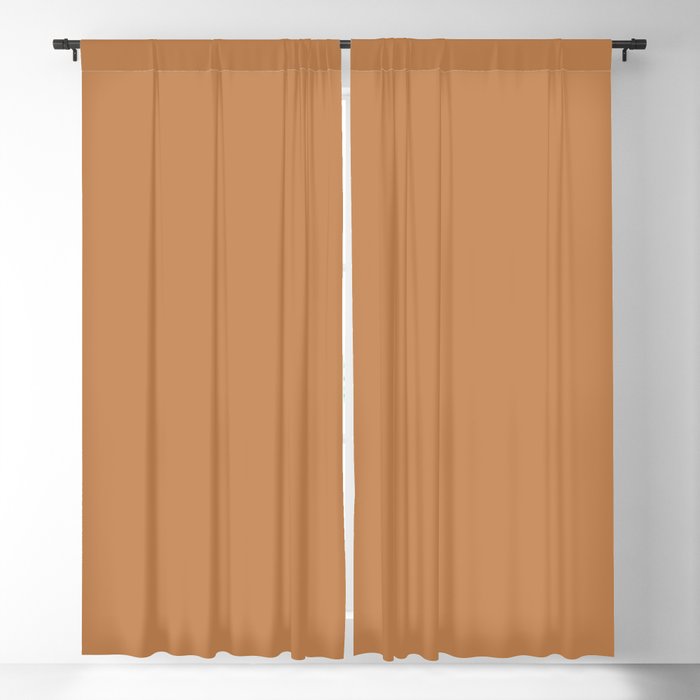 NOW BUTTER RUM Warm pastel solid color Blackout Curtain