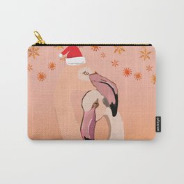 Flamingo New Year Carry-All Pouch