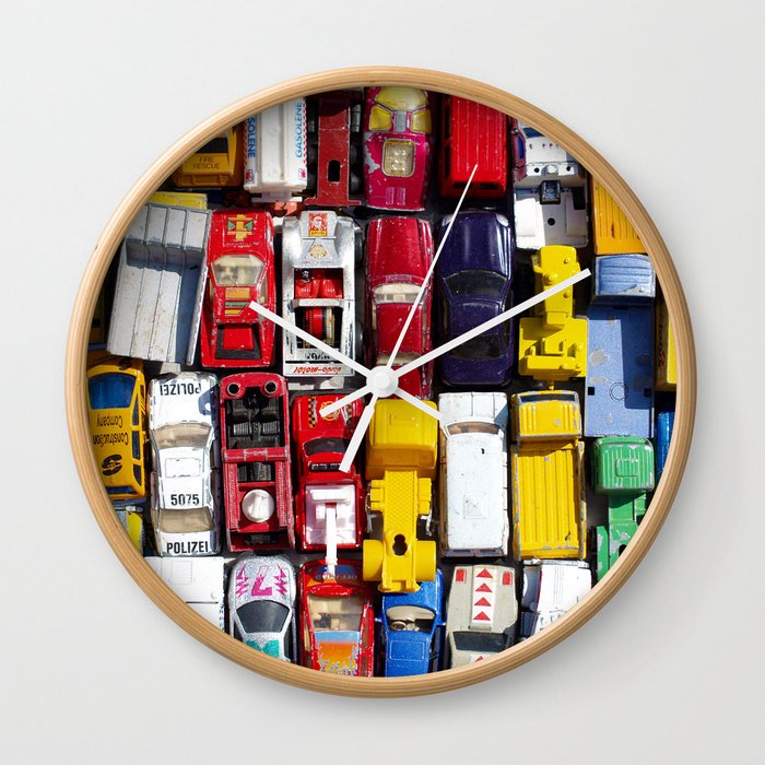 Toy Cars Wall Clock