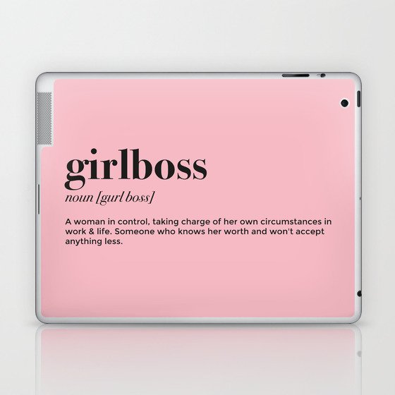 Girlboss definition Laptop & iPad Skin