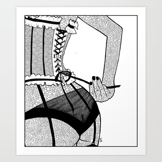 La femme n.7 Art Print