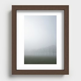MORNING TREES FOG |  Recessed Framed Print