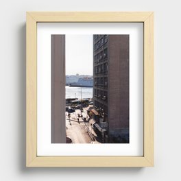 Greek Street Scene in Athens | Urban Photography during Sunset in the Street of Europe | Fine Art Print Recessed Framed Print