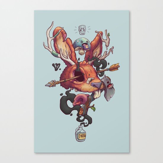 JACKALOPE Chimera Canvas Print