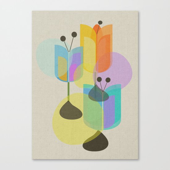 Three Tulips Canvas Print