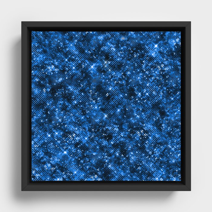 Beatiful Glitter Design Framed Canvas