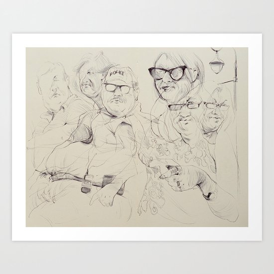 Officer Down Art Print