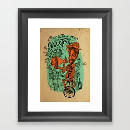 Welcome to the hell´s party Framed Art Print