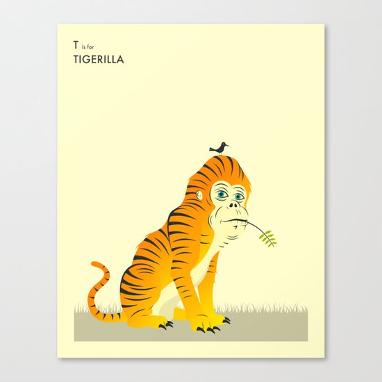 T is for TIGERILLA Canvas Print