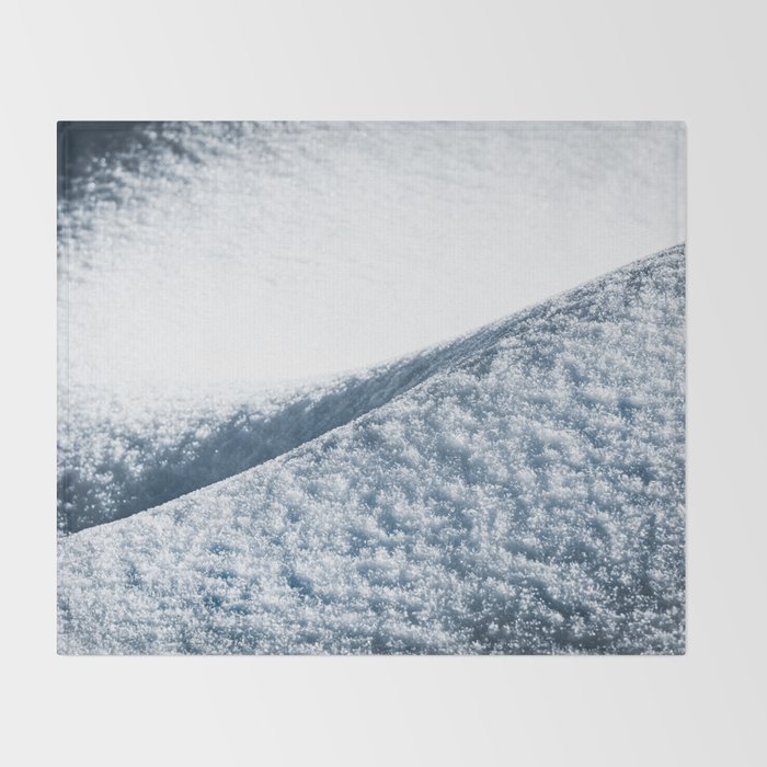 Abstract Snow Drift 104 365 Nature Photography Throw Blanket By Cascadia Society6