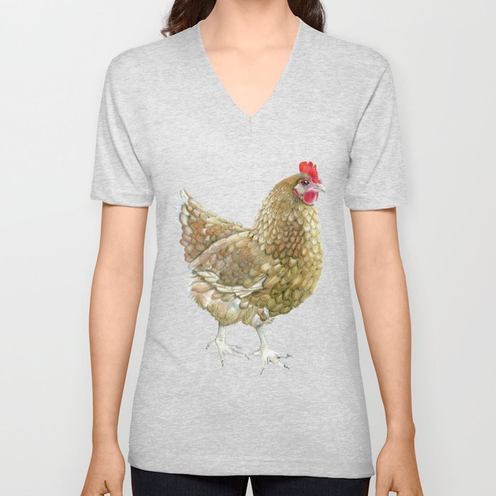 Chicken V Neck T Shirt