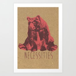 Bear Necessities Art Print | Animal, Movies & TV, Digital, Children 