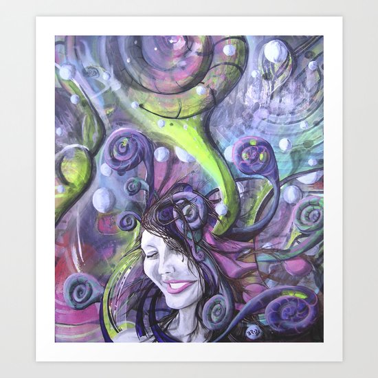 Krystal Snow Art Print