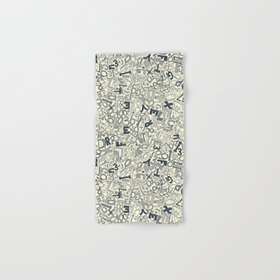 A1B2C3 indigo ivory Hand & Bath Towel