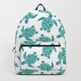 Save The Turtles in Teal Backpack