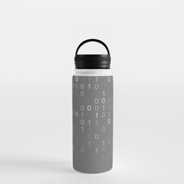 Background from set of binary code Water Bottle