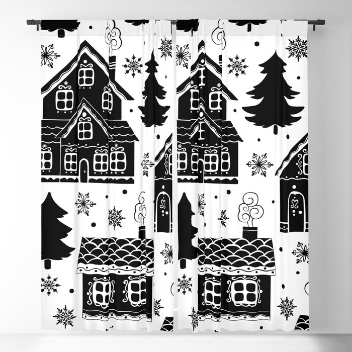 Christmas Pattern Blackout Curtain