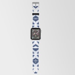 Moroccan design white and indigo blue Apple Watch Band