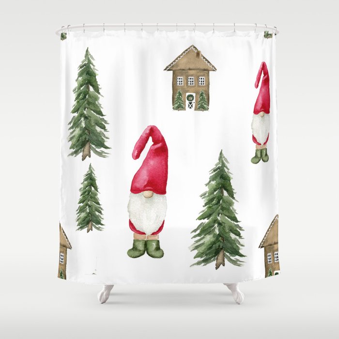 No Place Like Gnome Shower Curtain