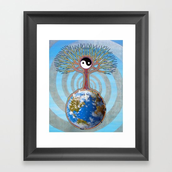 Balanced Earth Framed Art Print