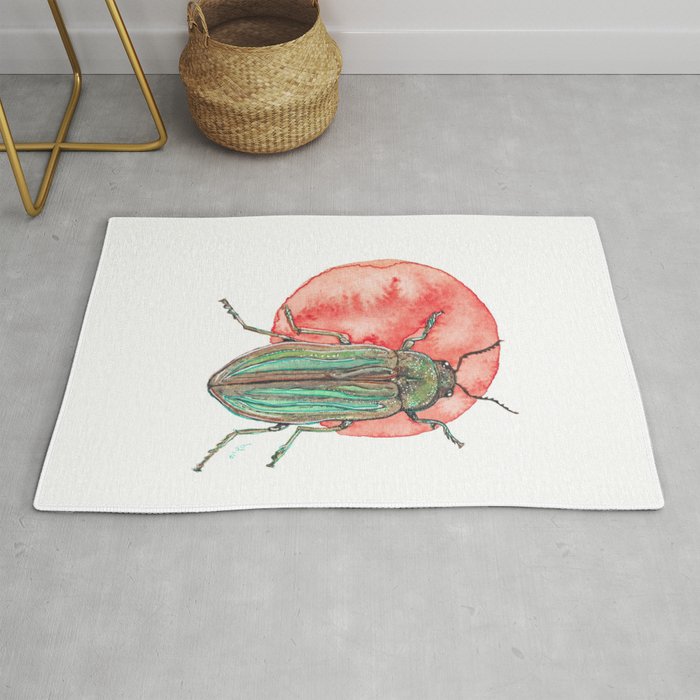 Iridescent Beetle Rug