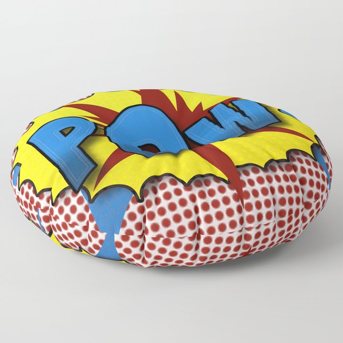 Pop Art Pow in comic Graphic style Floor Pillow