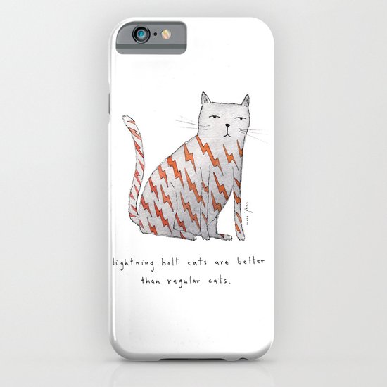 lightning bolt cats are better iPhone & iPod Case