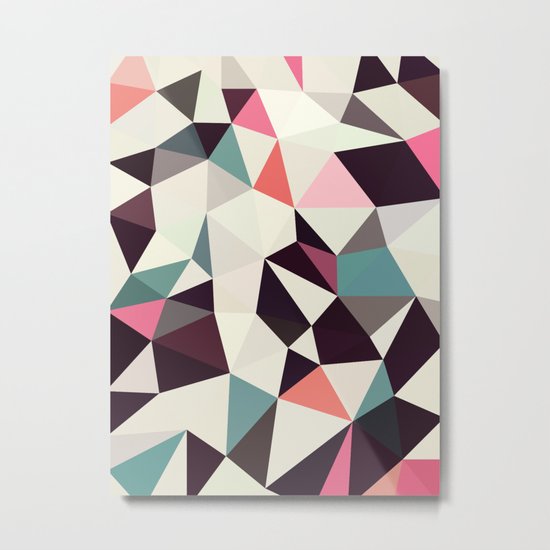 Retro Tris Light Metal Print