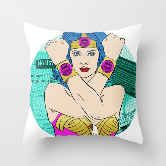 Occupy Wall Street POP ART Throw Pillow