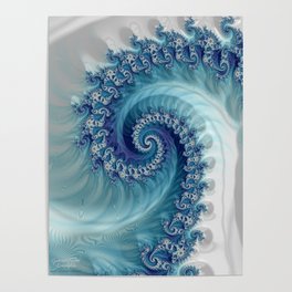Sound of Seashell - Fractal Art Poster