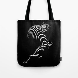 0774-AR BBW Sensual Legs Hips and Ass of a Large Woman Big Beautiful Art Nude Black and White Tote Bag