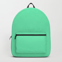SEAFOAM GREEN color. Solid color Celadon  Backpack