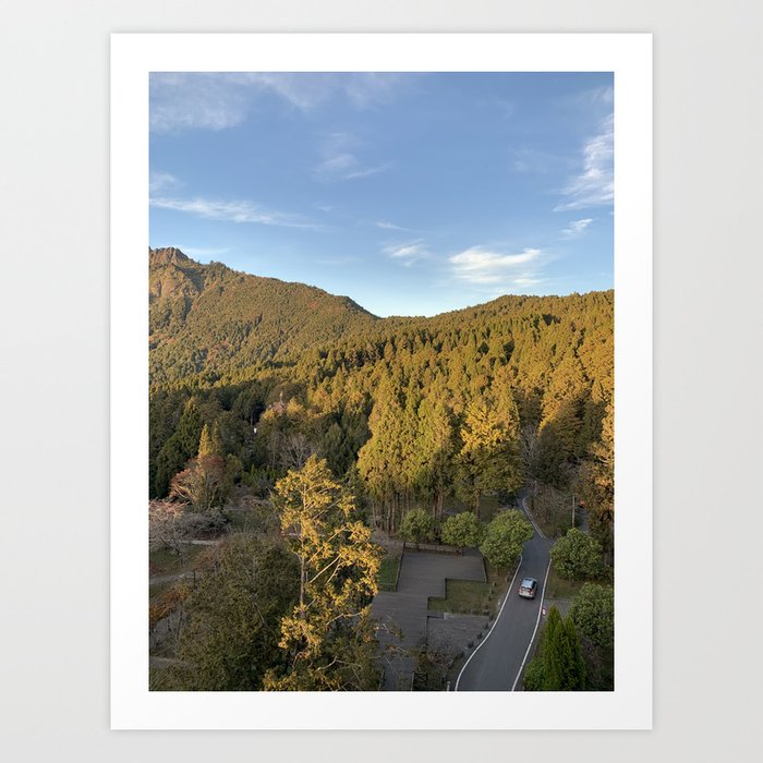 the roads of a mountain Art Print