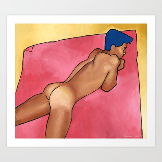 Pink Towel Art Print