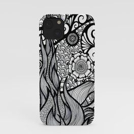 starry night doodled iPhone Case