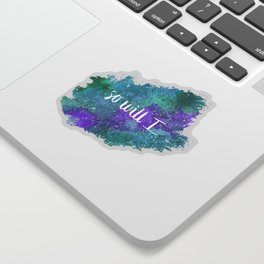 Galaxy - So Will I - Purple/Green Sticker