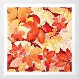 Autumn Fall... Art Print | Falling, Wood, Danikavt, Fall, Leaves, Shrub, Graphicdesign, Leafage, Scattered, Park 