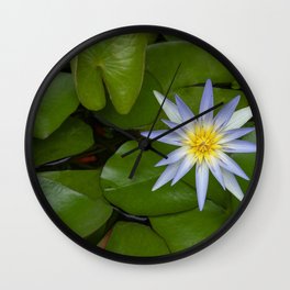 Blue lotus Wall Clock